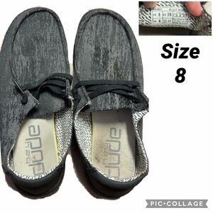 Women’s Hey Dude Black Wash Loafers